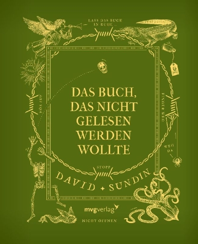 Buchcover und Innenansicht für das Buch: Das Buch, das nicht gelesen werden wollte
