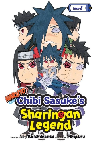 Buchcover und Innenansicht für das Buch: Naruto: Chibi Sasuke's Sharingan Legend, Vol. 3