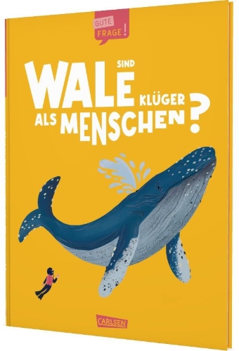 Buchcover und Innenansicht für das Buch: Big Questions Answered: Are whales and dolphins smarter than humans?