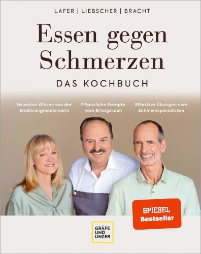 Buchcover und Innenansicht für das Buch: Essen gegen Schmerzen