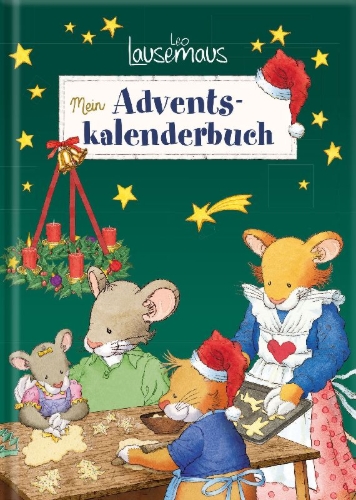 Buchcover und Innenansicht für das Buch: Leo Lausemaus - Mein Adventskalenderbuch