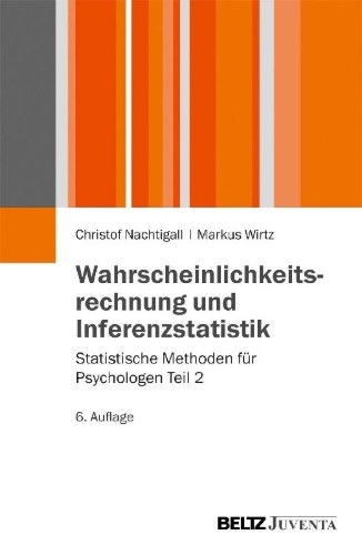 Buchcover und Innenansicht für das Buch: Wahrscheinlichkeitsrechnung und Inferenzstatistik
