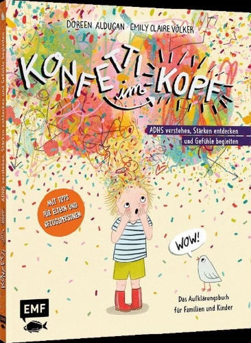 Buchcover und Innenansicht für das Buch: Konfetti im Kopf