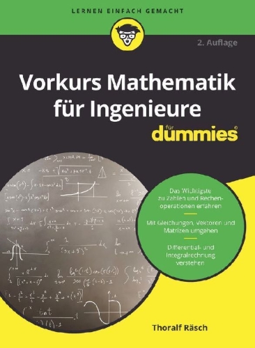 Buchcover und Innenansicht für das Buch: Vorkurs Mathematik für Ingenieure für Dummies