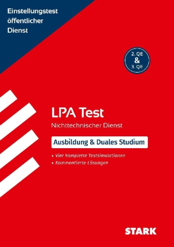 Buchcover und Innenansicht für das Buch: Kammer, M: STARK LPA Test - Einstellungstest öffentlicher Di