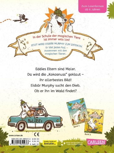 Buchcover und Innenansicht für das Buch: Die Schule der magischen Tiere ermittelt 3: Der Kokosnuss-Klau 