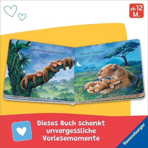 Buchcover und Innenansicht für das Buch: Wenn kleine Tiere müde sind