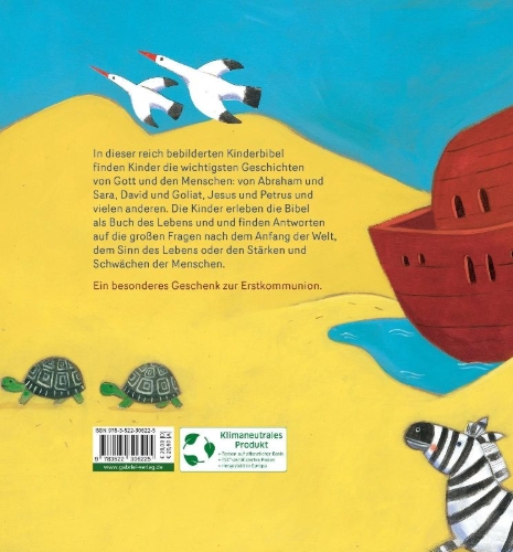 Buchcover und Innenansicht für das Buch: Meine große Bibel zur Erstkommunion
