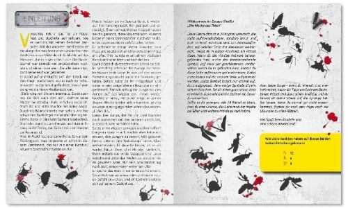 Buchcover und Innenansicht für das Buch: Escape-Adventskalender - Die Maske des Toten