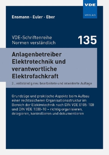 Buchcover und Innenansicht für das Buch: Anlagenbetreiber Elektrotechnik und verantwortliche Elektrofachkraft