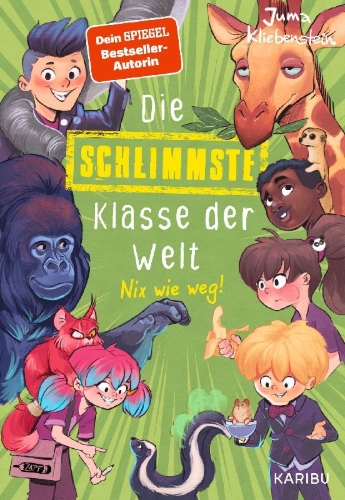 Buchcover und Innenansicht für das Buch: Die schlimmste Klasse der Welt (Band 5) - Nix wie weg!