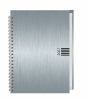 Buchcover und Innenansicht für das Buch: Wochen-Cheftimer A5, Alu silber 2027