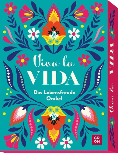 Buchcover und Innenansicht für das Buch: Orakelkarten: Viva la Vida