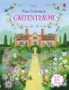Buchcover und Innenansicht für das Buch: Mein Stickerbuch: Gartenträume