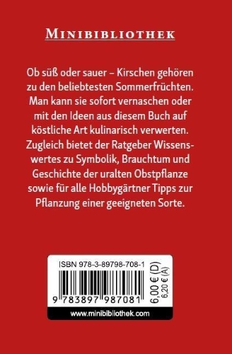 Buchcover und Innenansicht für das Buch: Kirschen
