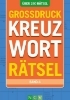 Buchcover und Innenansicht für das Buch: Großdruck Kreuzworträtsel - Band 4 - Über 280 Rätsel in großer Schrift für Senioren & Erwachsene