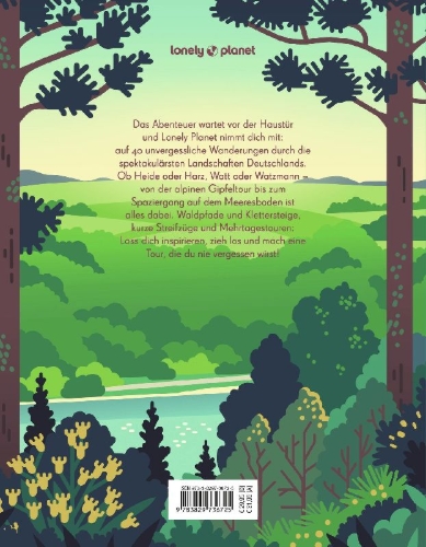 Buchcover und Innenansicht für das Buch: LONELY PLANET Bildband Legendäre Wanderrouten in Deutschland