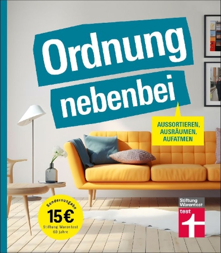 Buchcover und Innenansicht für das Buch: Ordnung nebenbei