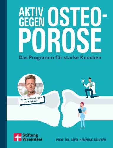Buchcover und Innenansicht für das Buch: Aktiv gegen Osteoporose