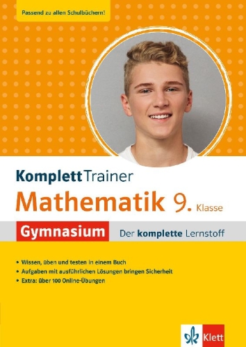 Buchcover und Innenansicht für das Buch: KomplettTrainer Gymnasium Mathematik 9. Klasse