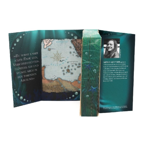 Buchcover und Innenansicht für das Buch: Born of Salt and Storm