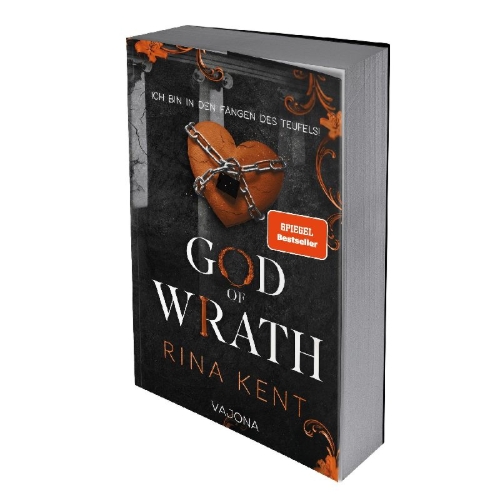 Buchcover und Innenansicht für das Buch: God of Wrath: A Dark Enemies to Lovers Romance