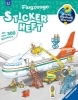 Buchcover und Innenansicht für das Buch: Wieso? Weshalb? Warum? Stickerheft - Flugzeuge