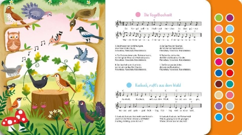 Buchcover und Innenansicht für das Buch: Sing mit! Im Frühling