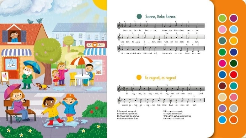 Buchcover und Innenansicht für das Buch: Sing mit! Im Frühling