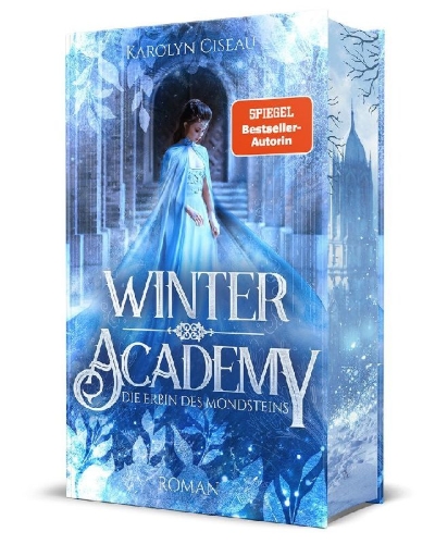 Buchcover und Innenansicht für das Buch: Winter Academy. Die Erbin des Mondsteins