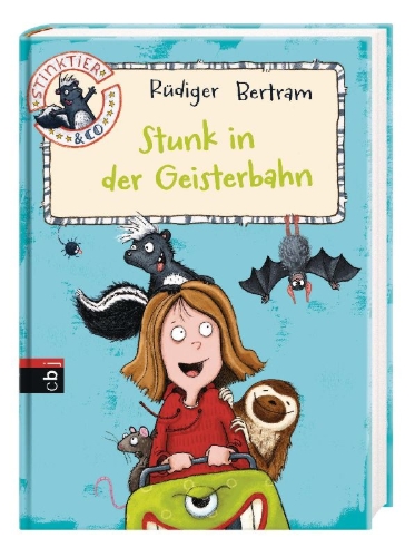 Buchcover und Innenansicht für das Buch: Stinktier & Co - Stunk in der Geisterbahn