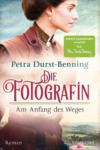 Buchcover und Innenansicht für das Buch: Die Fotografin - Am Anfang des Weges