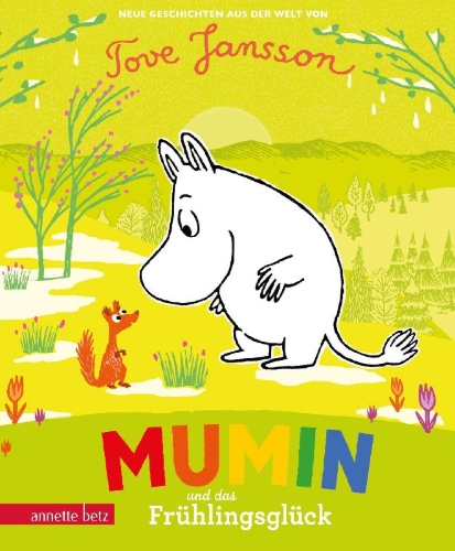Buchcover und Innenansicht für das Buch: Mumin und das Frühlingsglück