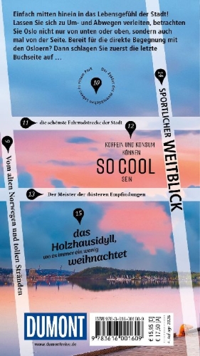 Buchcover und Innenansicht für das Buch: DUMONT direkt Reiseführer Oslo