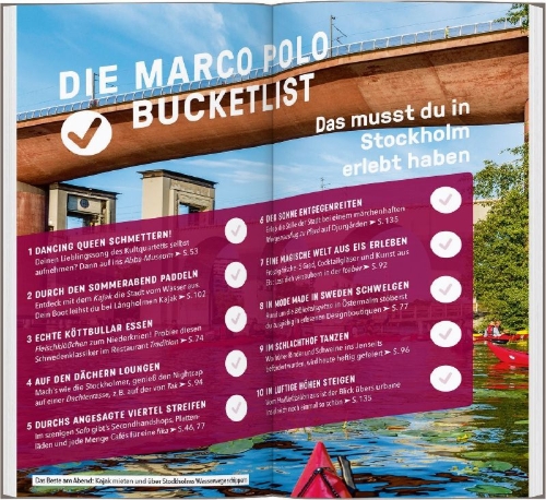 Buchcover und Innenansicht für das Buch: MARCO POLO Reiseführer Stockholm