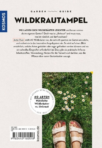 Buchcover und Innenansicht für das Buch: Garden Guide Wildkrautampel