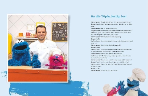 Buchcover und Innenansicht für das Buch: Krümelmonster Foodie Truck mit Steffen Henssler