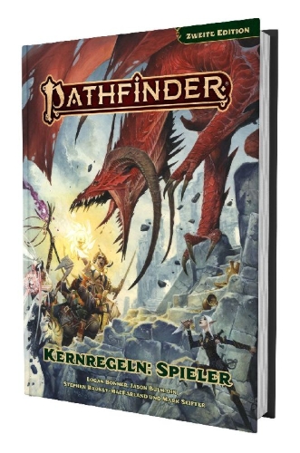 Buchcover und Innenansicht für das Buch: Pathfinder 2 - Kernregeln - Spieler