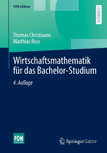 Buchcover und Innenansicht für das Buch: Wirtschaftsmathematik für das Bachelor-Studium