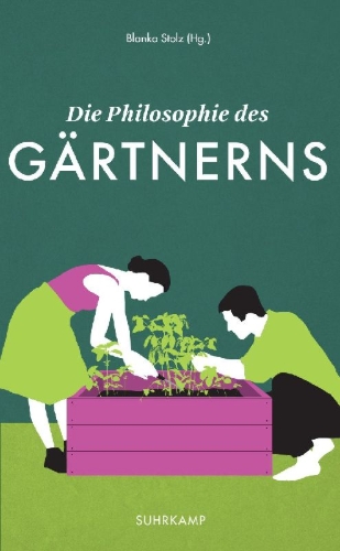 Buchcover und Innenansicht für das Buch: Die Philosophie des Gärtnerns