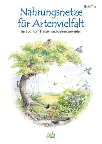 Buchcover und Innenansicht für das Buch: Nahrungsnetze für Artenvielfalt