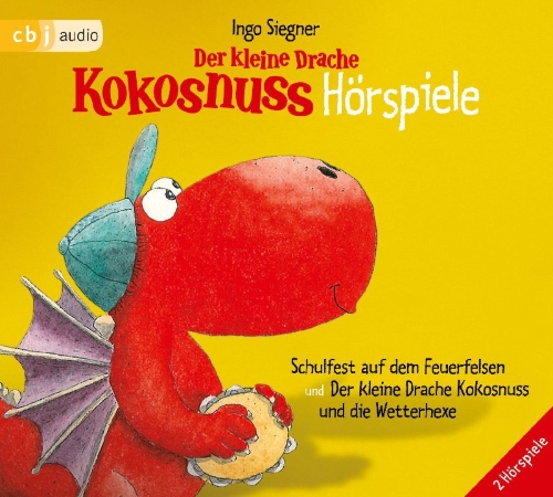 Buchcover und Innenansicht für das Buch: Der kleine Drache Kokosnuss - Hörspiele