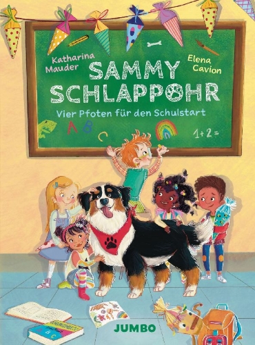 Buchcover und Innenansicht für das Buch: Sammy Schlappohr (Band 1) - Vier Pfoten für den Schulstart