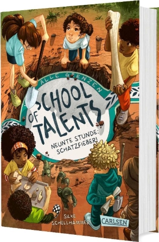 Buchcover und Innenansicht für das Buch: School of Talents 9: Neunte Stunde: Schatzfieber!