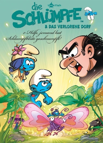Buchcover und Innenansicht für das Buch: Les Schtroumpfs et le village des filles 8