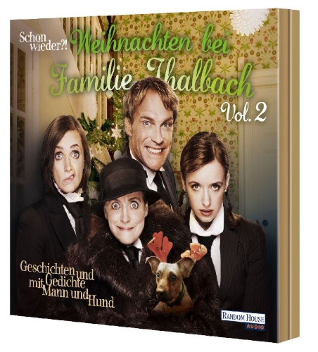 Buchcover und Innenansicht für das Buch: Schon wieder!? Weihnachten bei Familie Thalbach