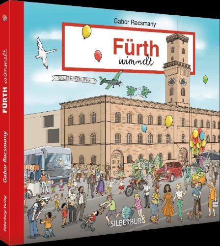 Buchcover und Innenansicht für das Buch: Fürth wimmelt
