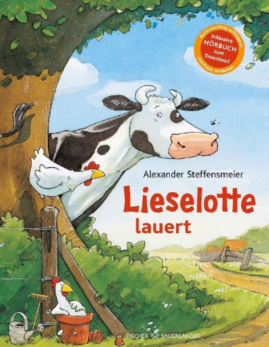 Buchcover und Innenansicht für das Buch: Lieselotte lauert