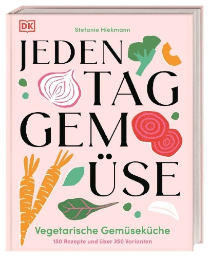 Buchcover und Innenansicht für das Buch: Jeden Tag Gemüse