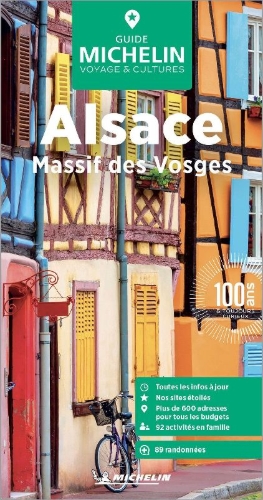 Buchcover und Innenansicht für das Buch: Michelin Le Guide Vert Alsace et les Vosges